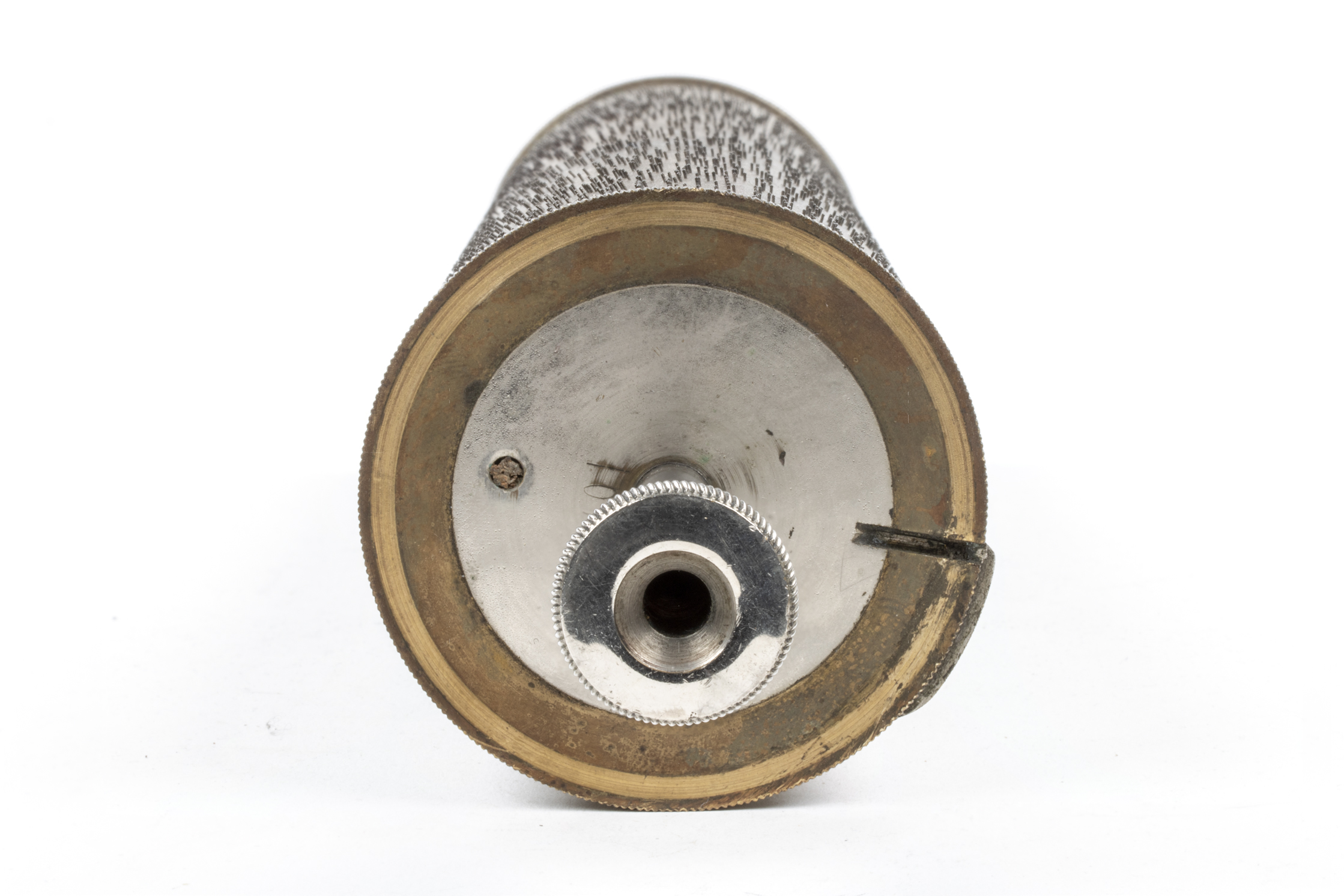 Head-on view of axis