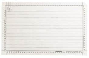 Large card with holes around the outside edge for data storage and sorting
